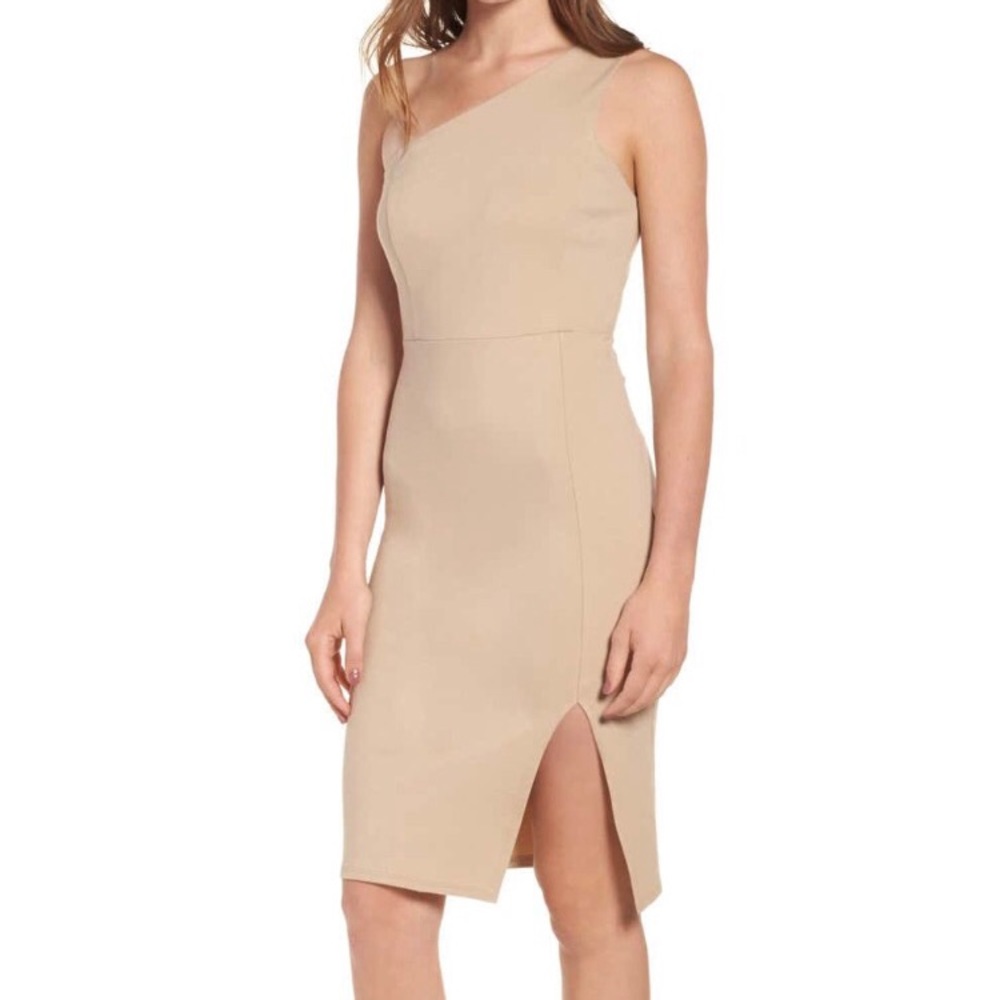 NWT Soprano One Shoulder Bodycon Stretch Dress - Picture 1 of 8